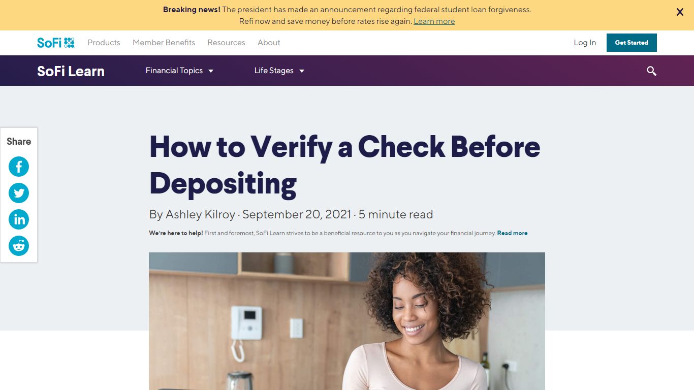 How to Verify a Check Before Depositing | SoFi